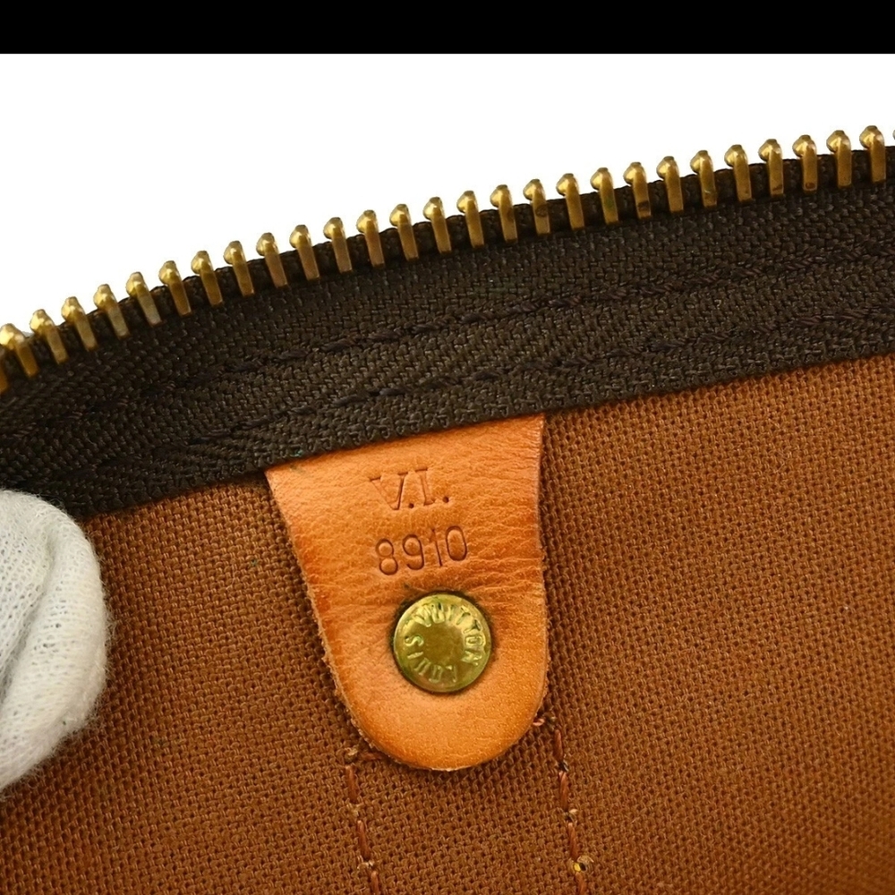 LOUIS VUITTON KEEPALL BANDOULIERE 55 TRAVEL BAG MONOGRAM M41414 VI8910 - Picture 10 of 16